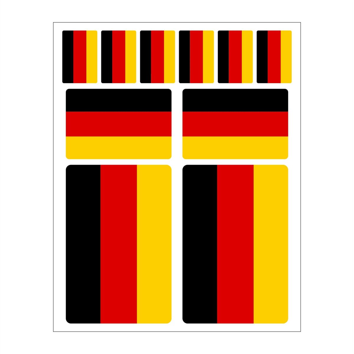 Autoaufkleber Deutschland Flagge