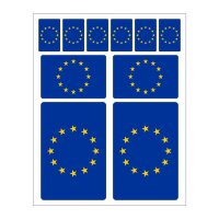 10 Stück Flaggen Aufkleber Europa Set | Sticker EU