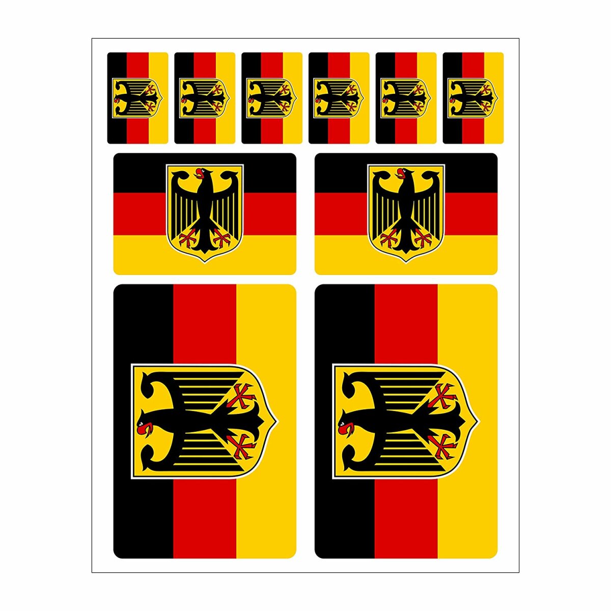 Deutschland Flagge Wappen Adler Deutsch Aufkleber Motorrad Fenster Auto