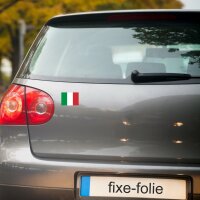 8 Stück Aufkleber Italien Flaggen Set | Sticker Italy Autoaufkleber