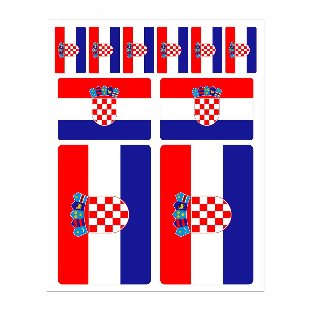 10 Cm Auto-Aufkleber Kroatien Flagge – Wetterfest, UV-beständig, Waschstraßenfest, Made In Germany