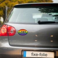 Generisch Aufkleber Länderkennzeichen Regenbogen | LGBT | Flagge | PKW | Gay | Autoaufkleber