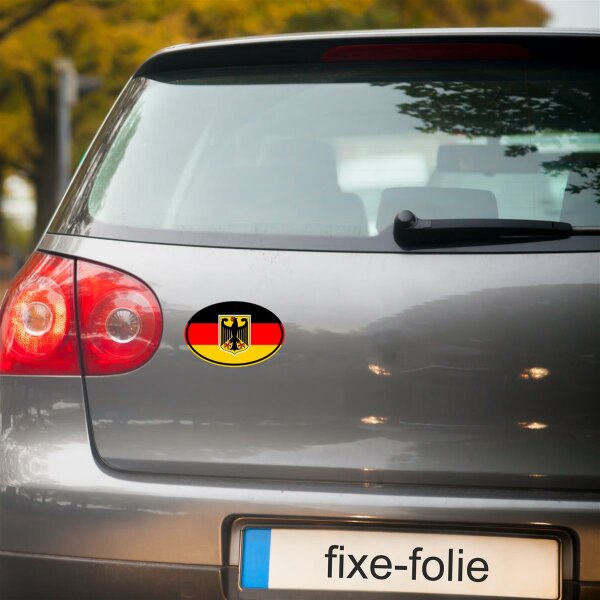 Autoaufkleber Länderkennzeichen - Deutschland (7 Stück - 200x300 mm)