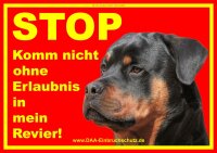 Warnschild - Rottweiler