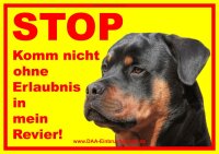 Warnschild - Rottweiler