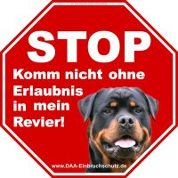 Warnschild - Rottweiler 006