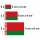 10 Stück Flaggen Aufkleber Belarus Set | Sticker Weißrussland Autoaufkleber