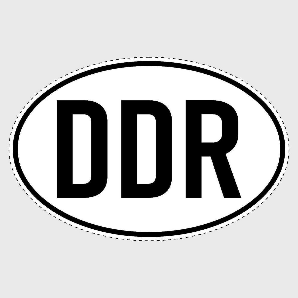 DDR Aufkleber Länderkennzeichen Ost-Deutschland Auto Schild